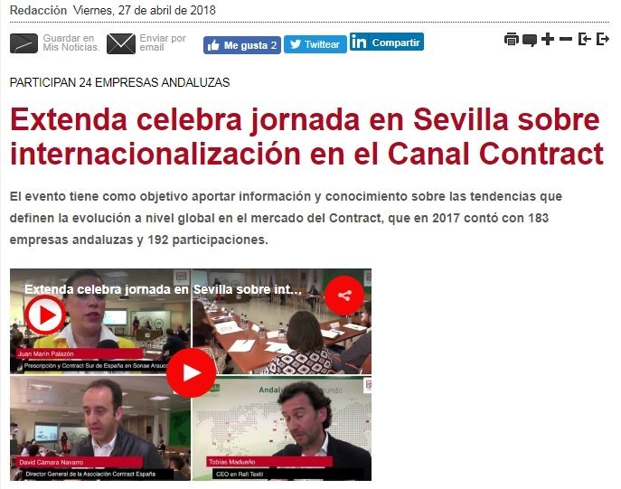 Mercedes Eirín en las Jornadas Contract de Sevilla