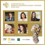 (Español) Mercedes Eirín diseña el galardón de los Premios Universidad, Mujer y Empresa: Roma 2022